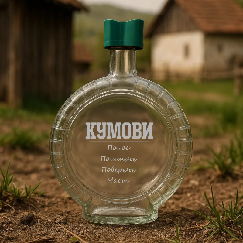 Staklena čutura - Za kumove