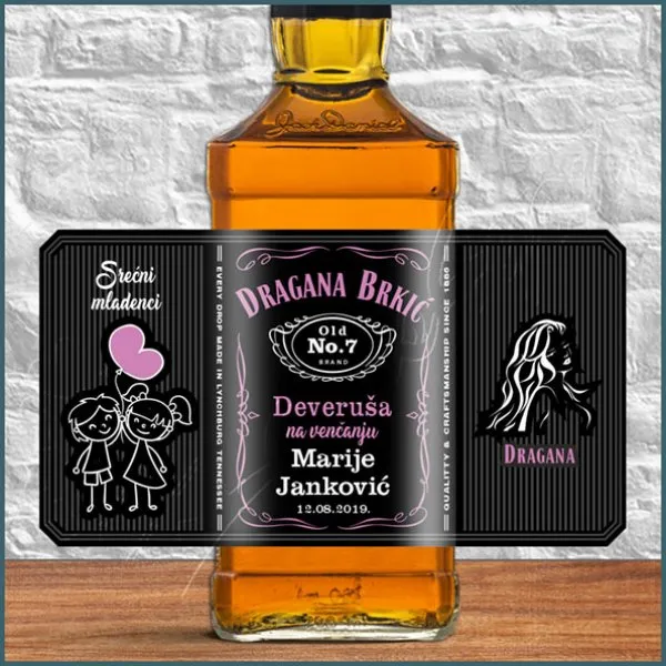 Proizvod Deveruša na venčanju whiskey Jack Daniels Slika