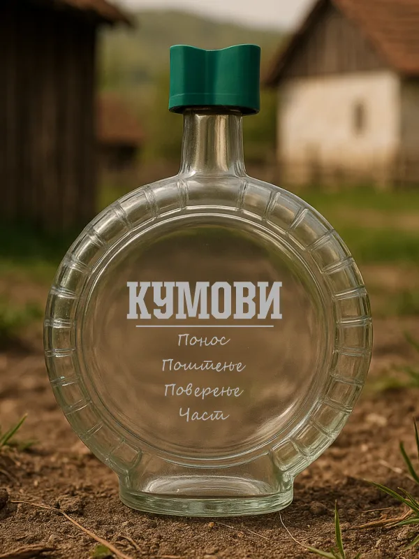 Proizvod Staklena čutura - Za kumove Slika