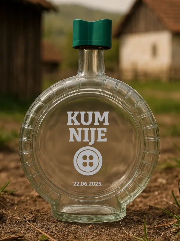Proizvod Staklena čutura - Kum nije dugme! Slika